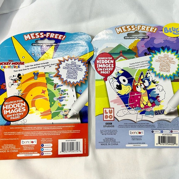 Bundle of 3 Imagine Ink Coloring and Game books and markers - Picture 5 of 10